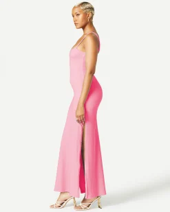 Convertible Slit Maxi Dress
